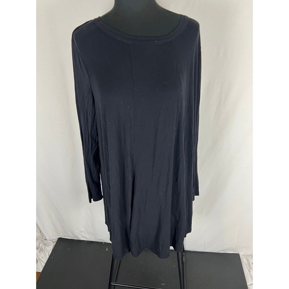 UMGEE Boutique Women's Black Long Sleeve Keyhole Back Dress 2XL